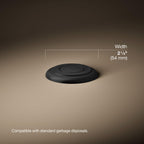 KOHLER 35725-BL K-35725-BL Garbage Disposal Air Switch Button, Matte Black