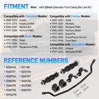 33MM Front Suspension Stabilizer Bar End Link Kit Replace #927-100 10257316