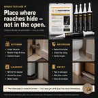 German Roach Killer Indoor Infestation for Home | 97~99% Lab-Tested Mortality in 14 Days - 0.05% Fipronil | 90-Day