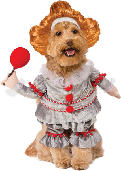 IT Movie: Pennywise Pet Costume for For Dogs or Cats by Rubies, Medium