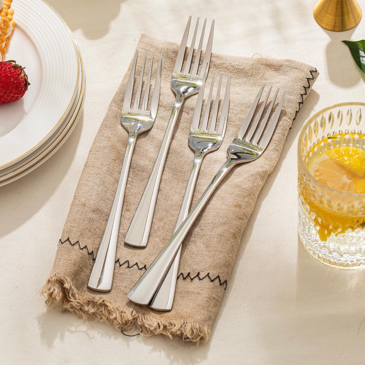 Forks 24 Piece Dinner Forks Set, 18/10 Stainless Steel, 8.18 Inch