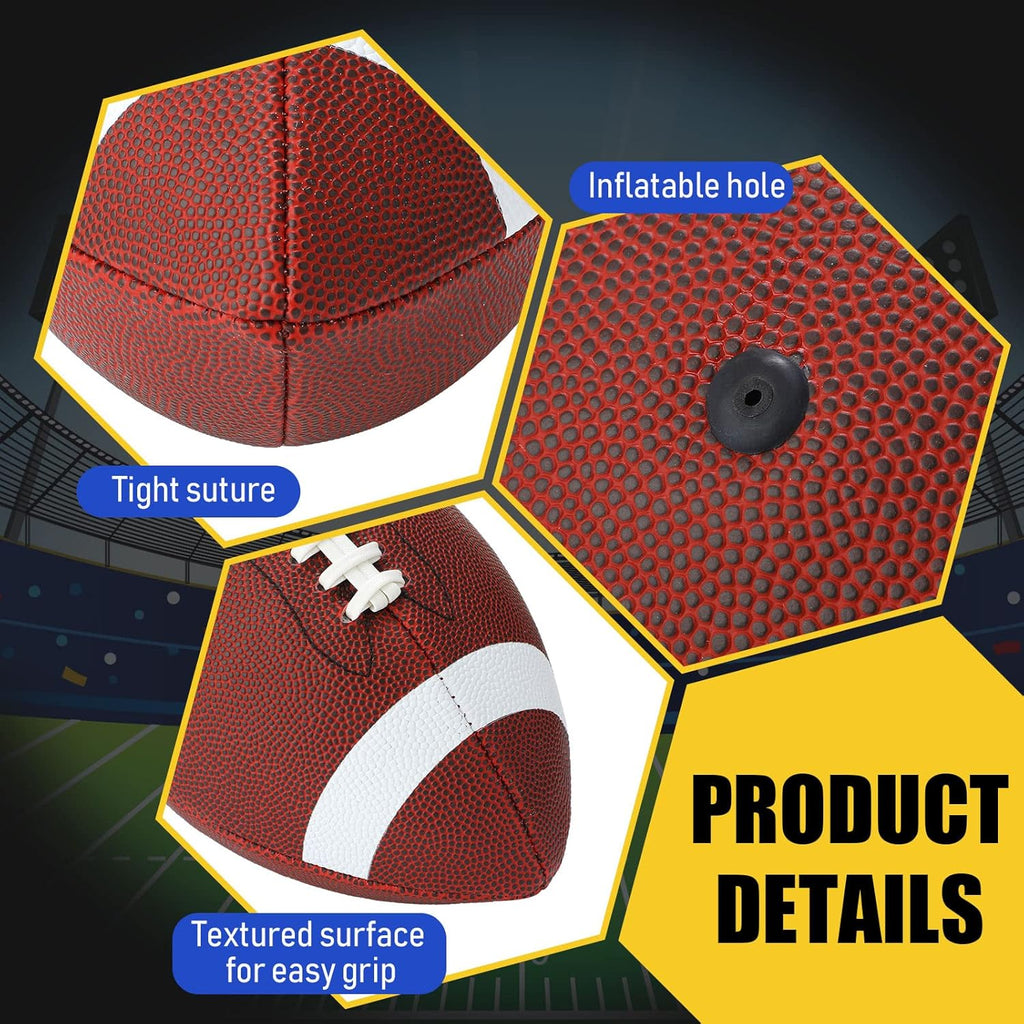 4 Pcs Sport Balls Set Official Size Athletic Balls Include Soccer, Football, Basketball, Volleyball for Indoor
