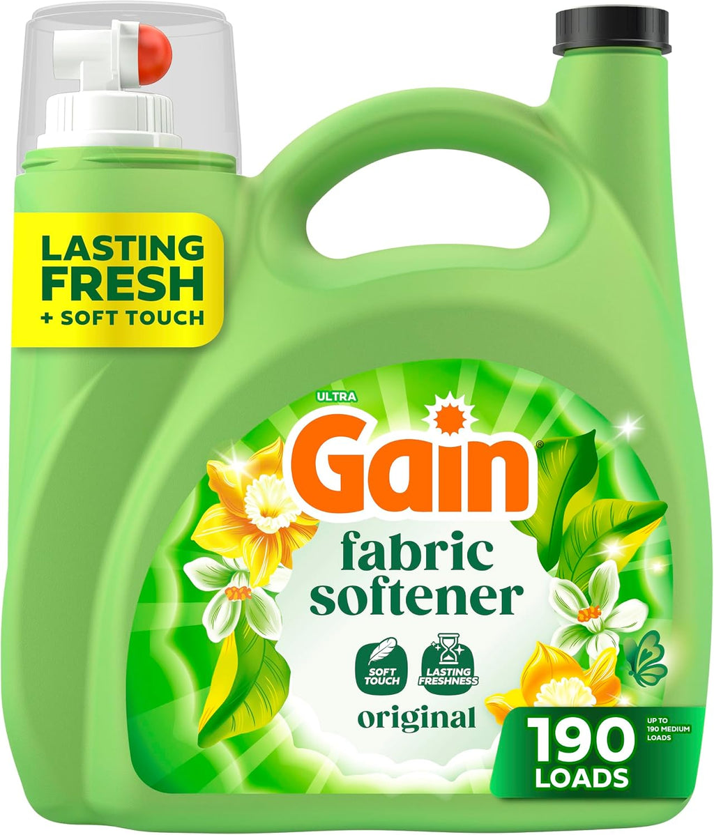 Liquid Laundry Fabric Softener, Laundry Conditioner, Long Lasting Scent, Softens, Freshness, Helps with Static &