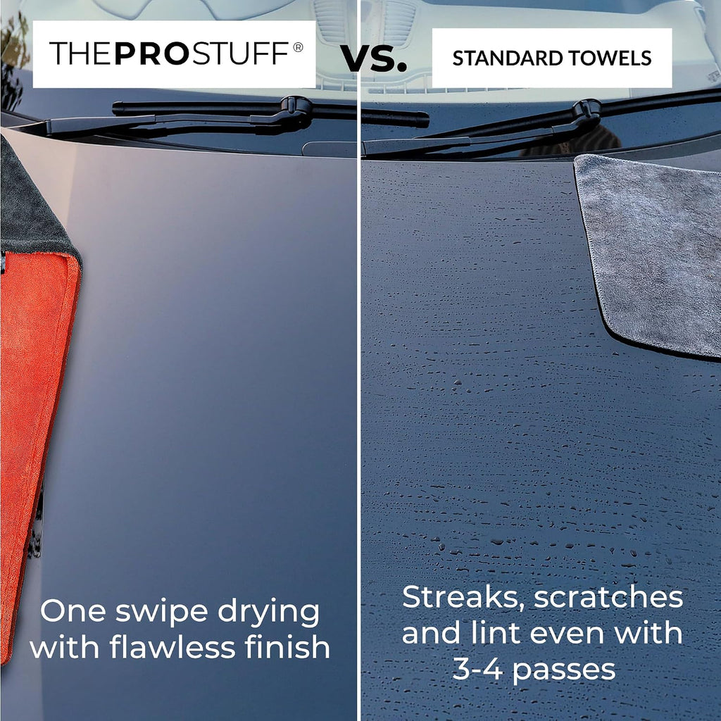 THEPROSTUFF Extra-Large Car Drying Towel 1400 GSM - Ultra Absorbent Twisted Loop Microfiber Towel, Scratch-Free