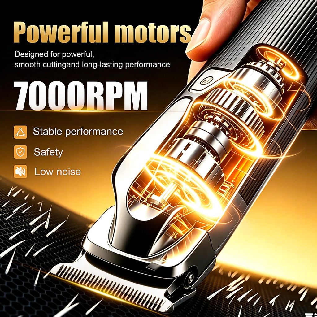 6 in 1 Beard Trimmer for Men Rechargeable with LED Display