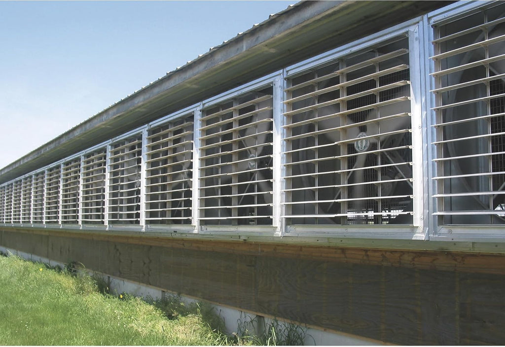 J & D Mfg. Wallmaster Exhaust Fan - 36in. Dia. 10,500 CFM, Single-Phase Motor, 3-Wing Blade Model Number VF36DM