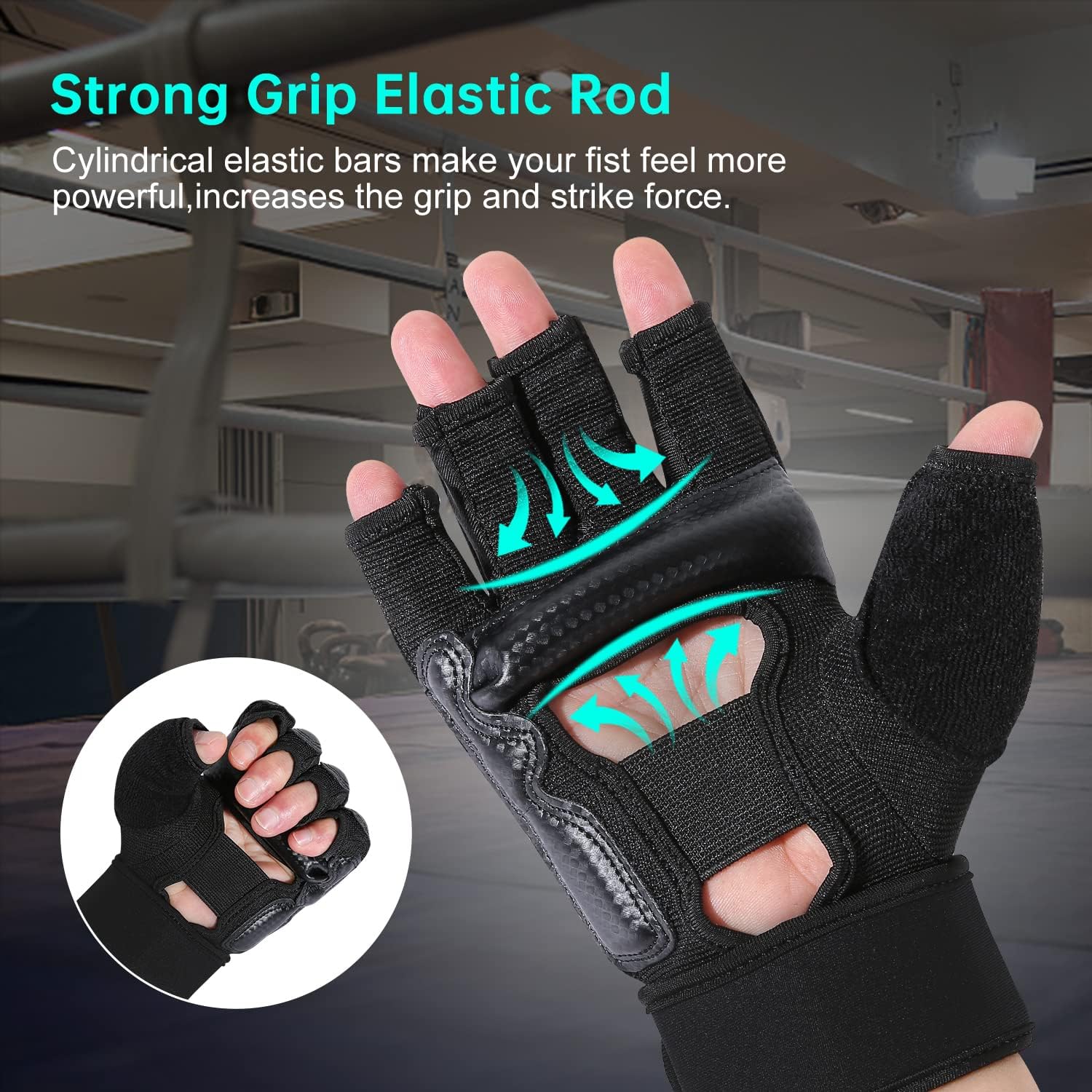 Kickboxing Sparring Gloves TKD Gloves for Men Women Half Finger Boxing Gloves Fighting Gloves Boxing Gloves for