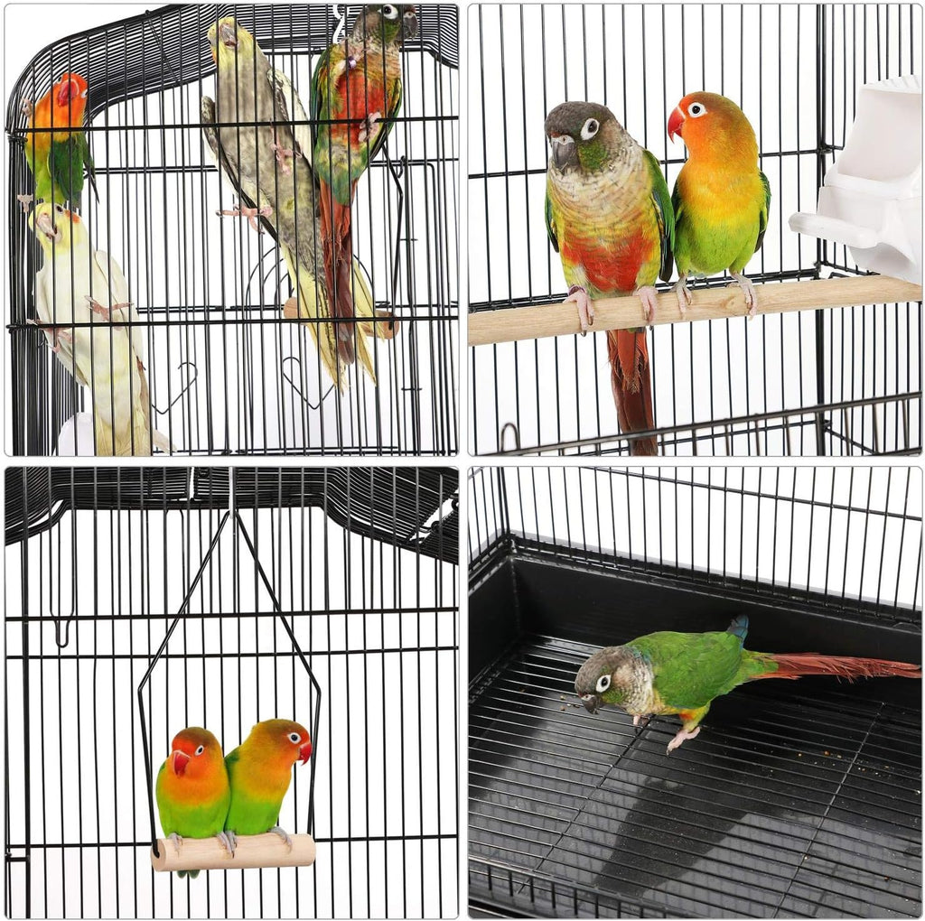 41-inch Open Top Medium Bird Cages for Parakeets Finches Canaries Lovebirds Small Quaker Parrots Cockatiels Budgie