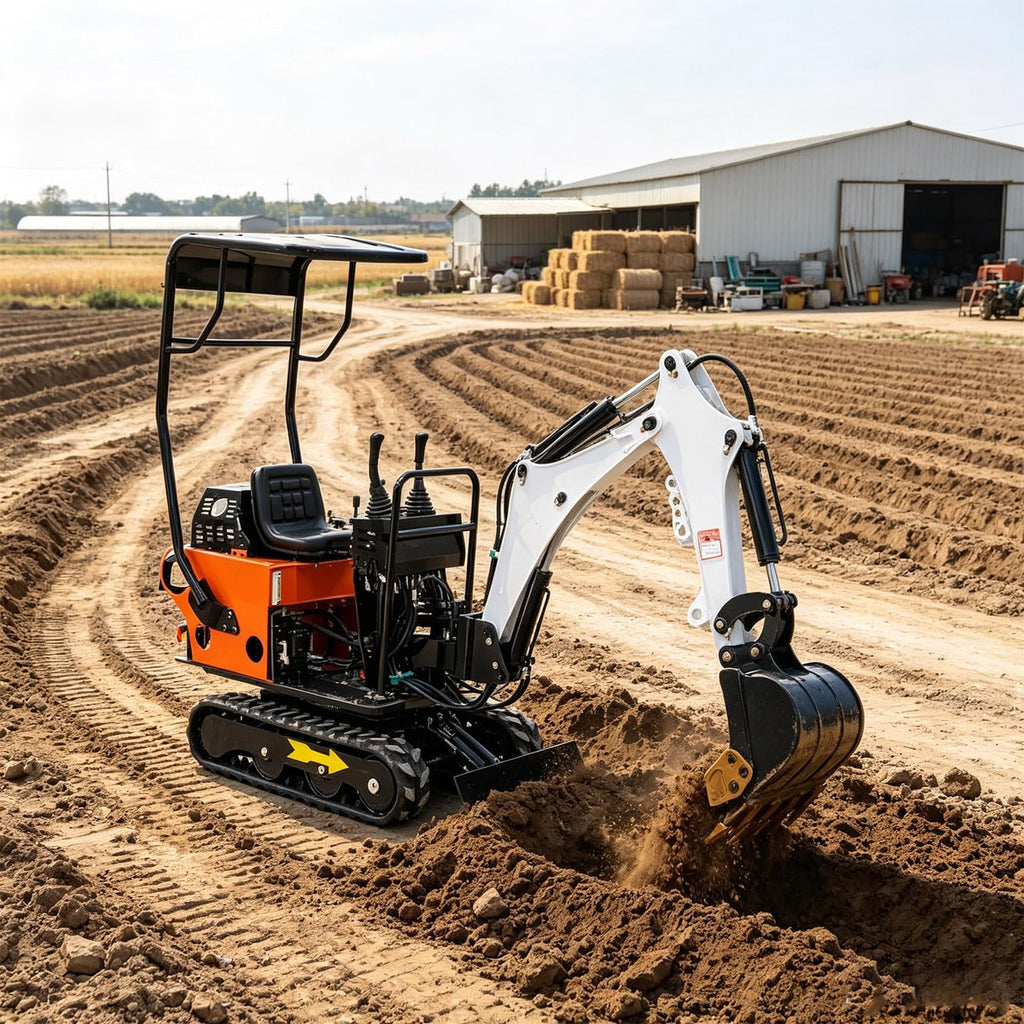 1.5T Compact Mini Excavator Hydraulic Crawler Machine for Garden Projects