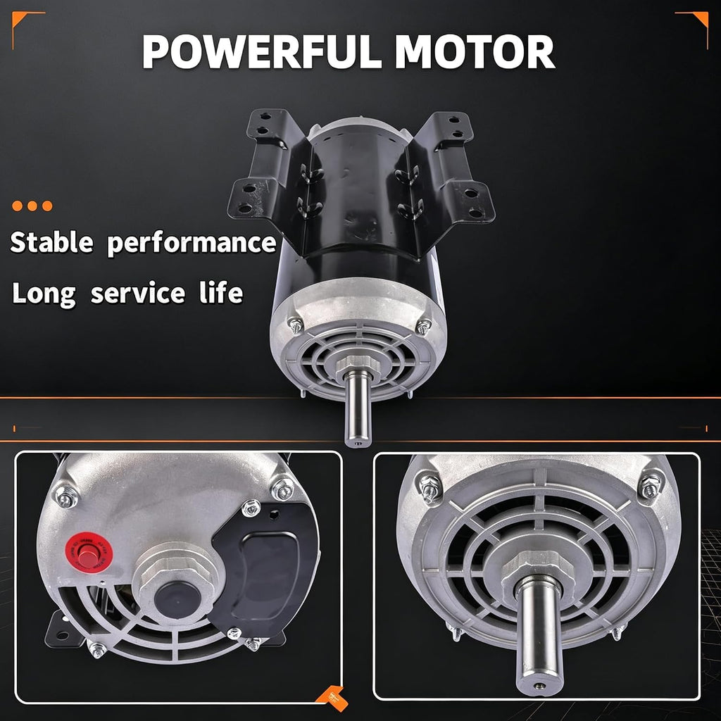 54421193 5HP Air Compressor Motor for Ingersoll Rand, Single Phase