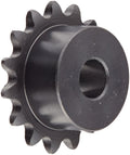Browning 35B15 Minimum Bore Roller Chain Sprocket, Single Strand, Steel, 1/2" Stocked Bore, 15 Teeth