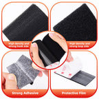 Hook and Loop Tape 1in x 4in x 10 Pairs, Heavy Duty Adhesion Strip