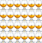 24 Pcs Shot Glasses Cognac Snifter Small Brandy for Tasting, 3.5oz