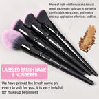 18Pcs Pro Deluxe Makeup Brushes set with Make up Brush Holder
