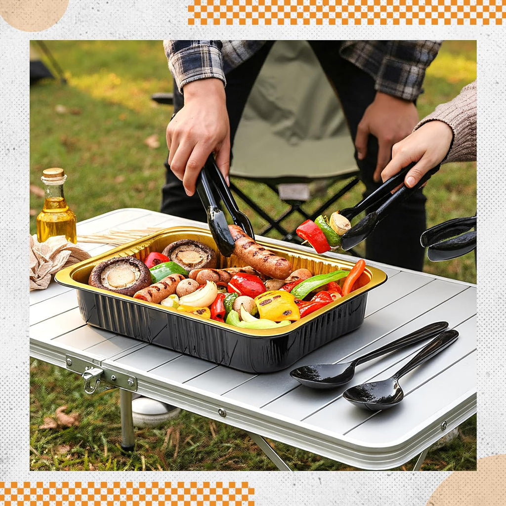 6 Set Disposable Chafing Dishes, 11 x 15 Inches with Lids