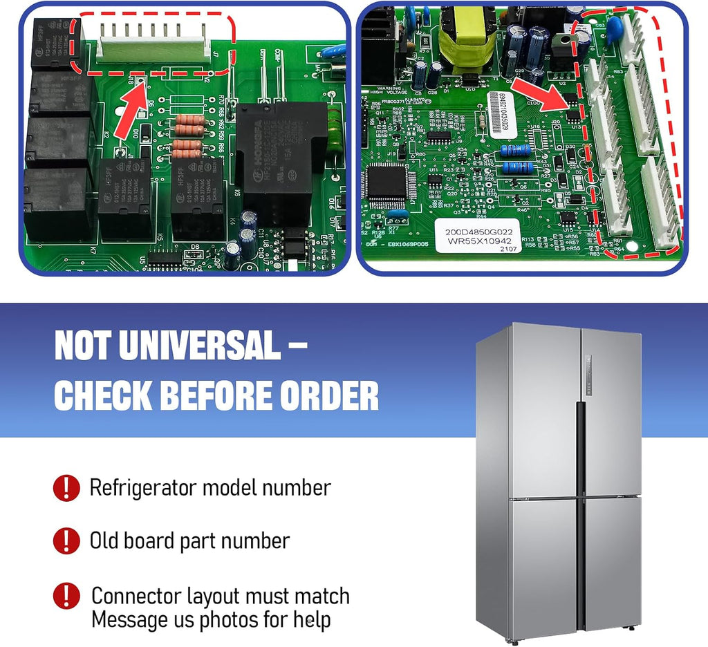 WR55X10942C WR55X10942 Control Board Replacement for GE Refrigerator