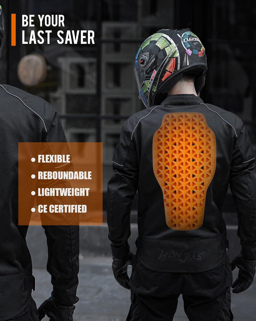 Certified Armor Pads Set Elbow Shoulder Back for Motorcycle Jackets | Motorcycle Armor Protector Inserts CE Level 2