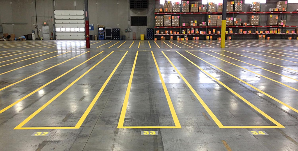 Supreme V Yellow Industrial Floor Marking Tape