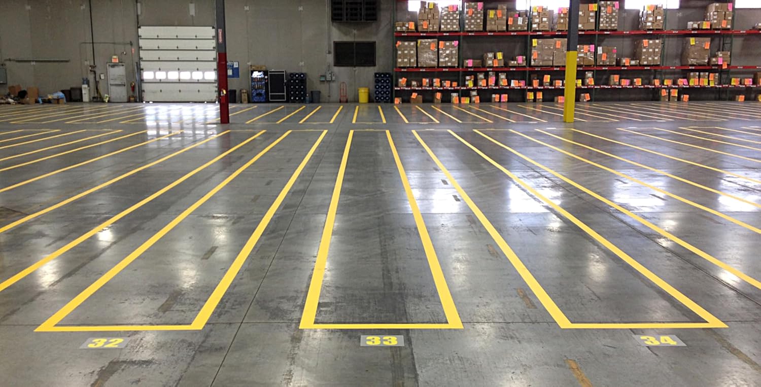 Supreme V Yellow Industrial Floor Marking Tape
