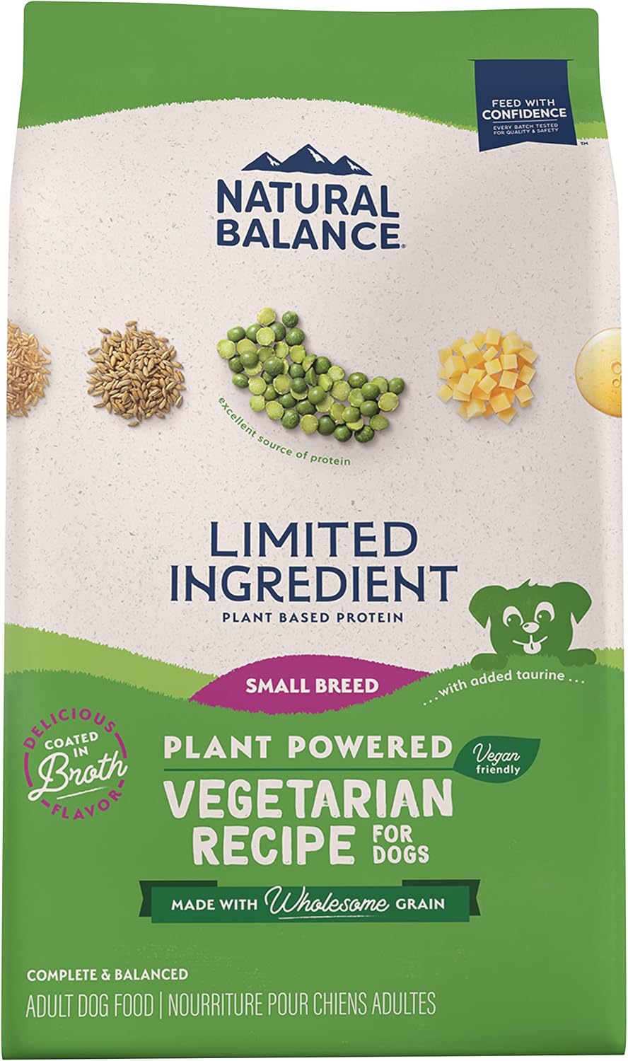 Limited Ingredient Dog Food, Small Breed, Vegetarian, 4 lb