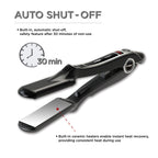 Classic Silver Titanium Flat Iron Hair Straightener, 1.5 Inch