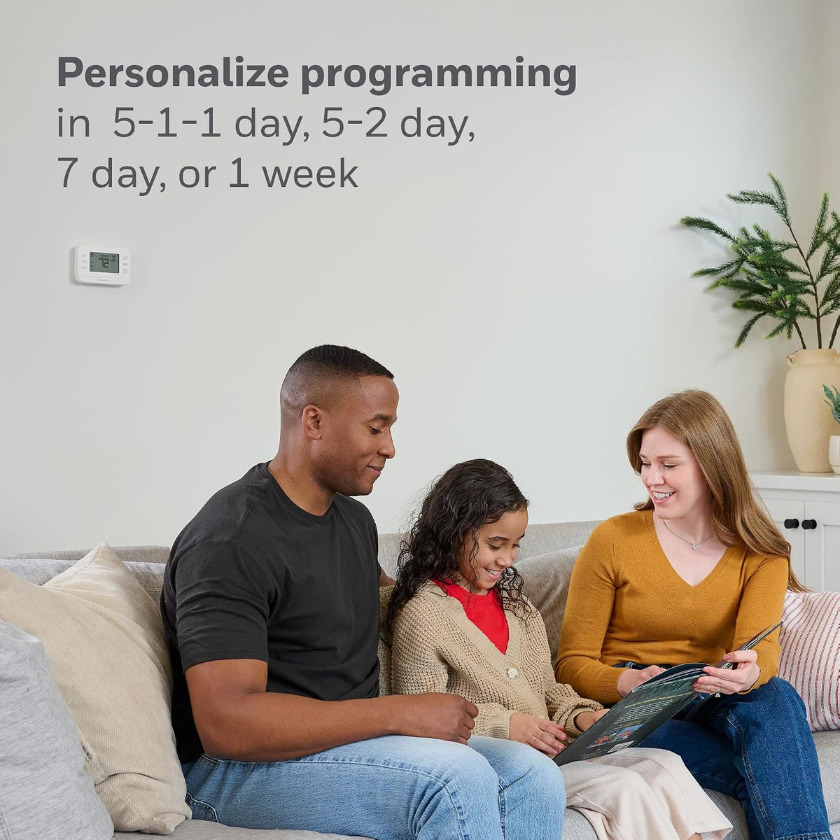X2S Smart Wi-Fi Thermostat, White | Conventional/Heat Pump Compatibility, WiFi Thermostat for Home