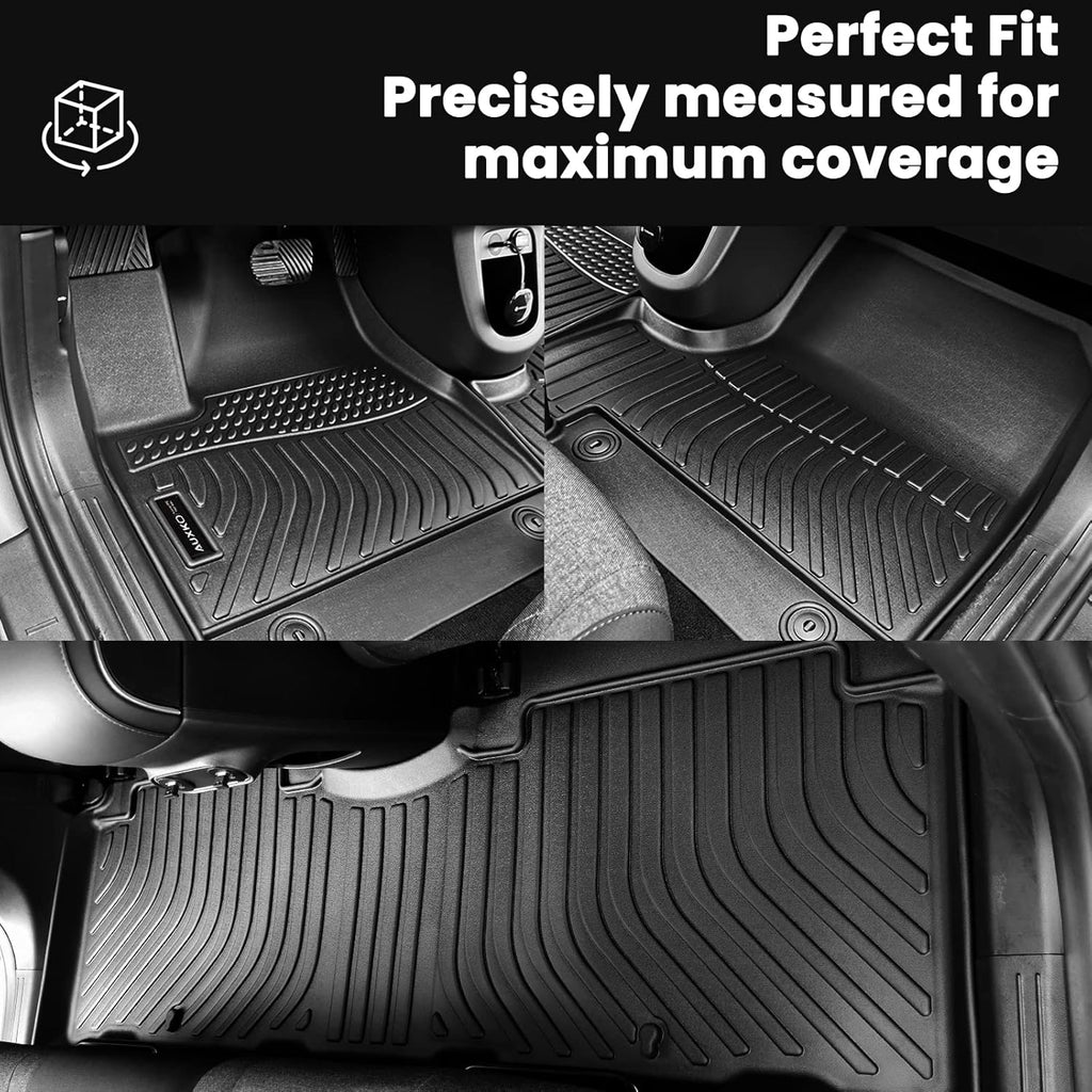 All Weather Floor Mats Cargo Mat with Backrest Mat for Kia Telluride 7&8 Seats 2020-2025 TPE Liners Accessories Guard