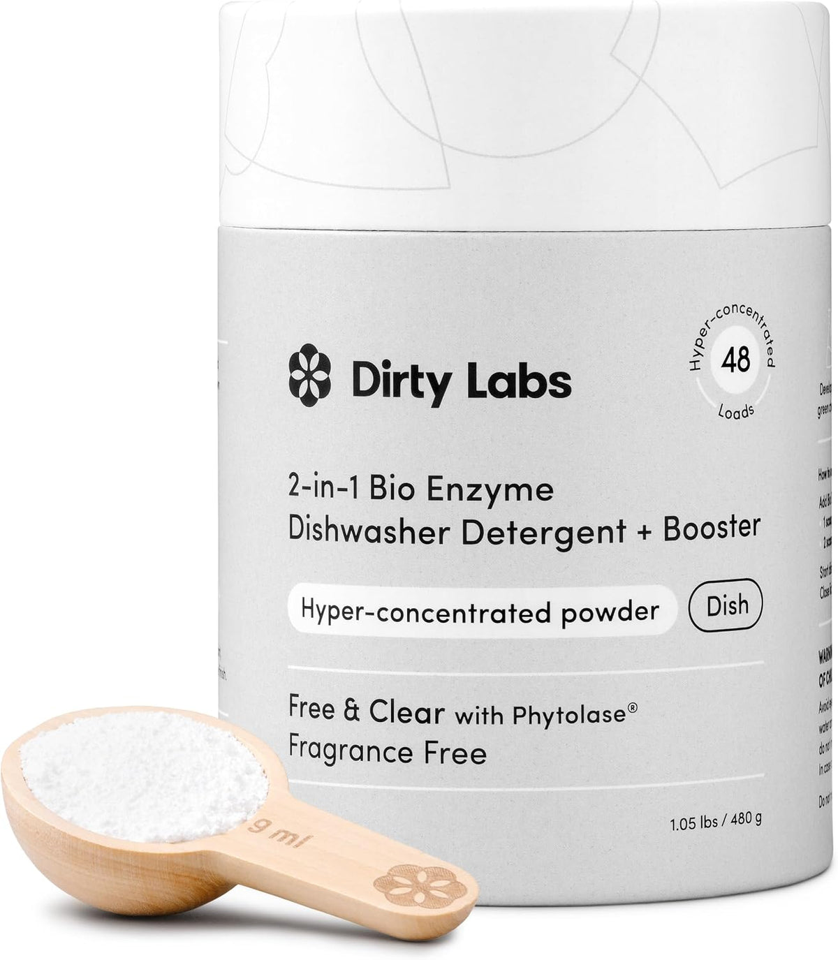Dishwasher Detergent & Booster | Scent Free | 48 Loads (1 lb)
