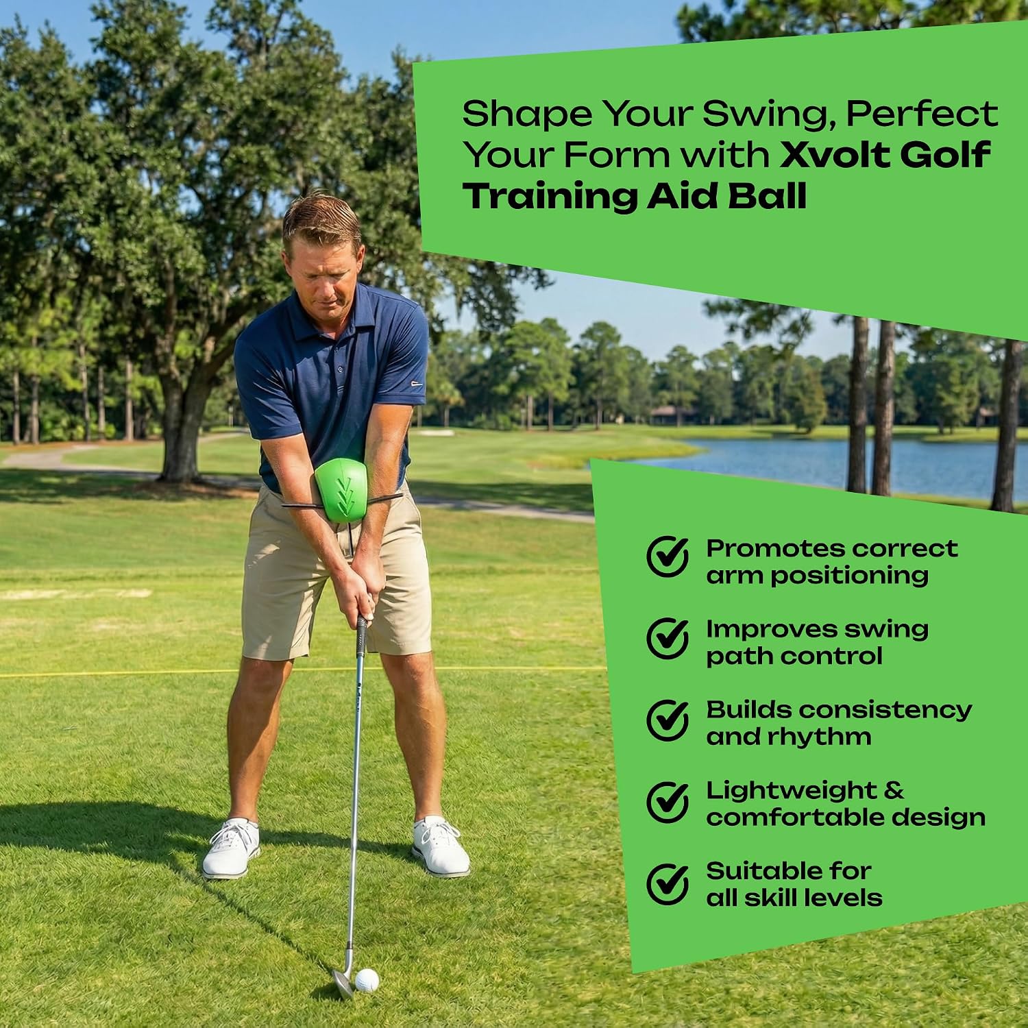 Golf Aid Compression Golf Ball - Posture Correction Swing Trainer