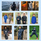 Kids Rain Gear Youth Boys Rain Jacket Pants Black 8-10 Yr