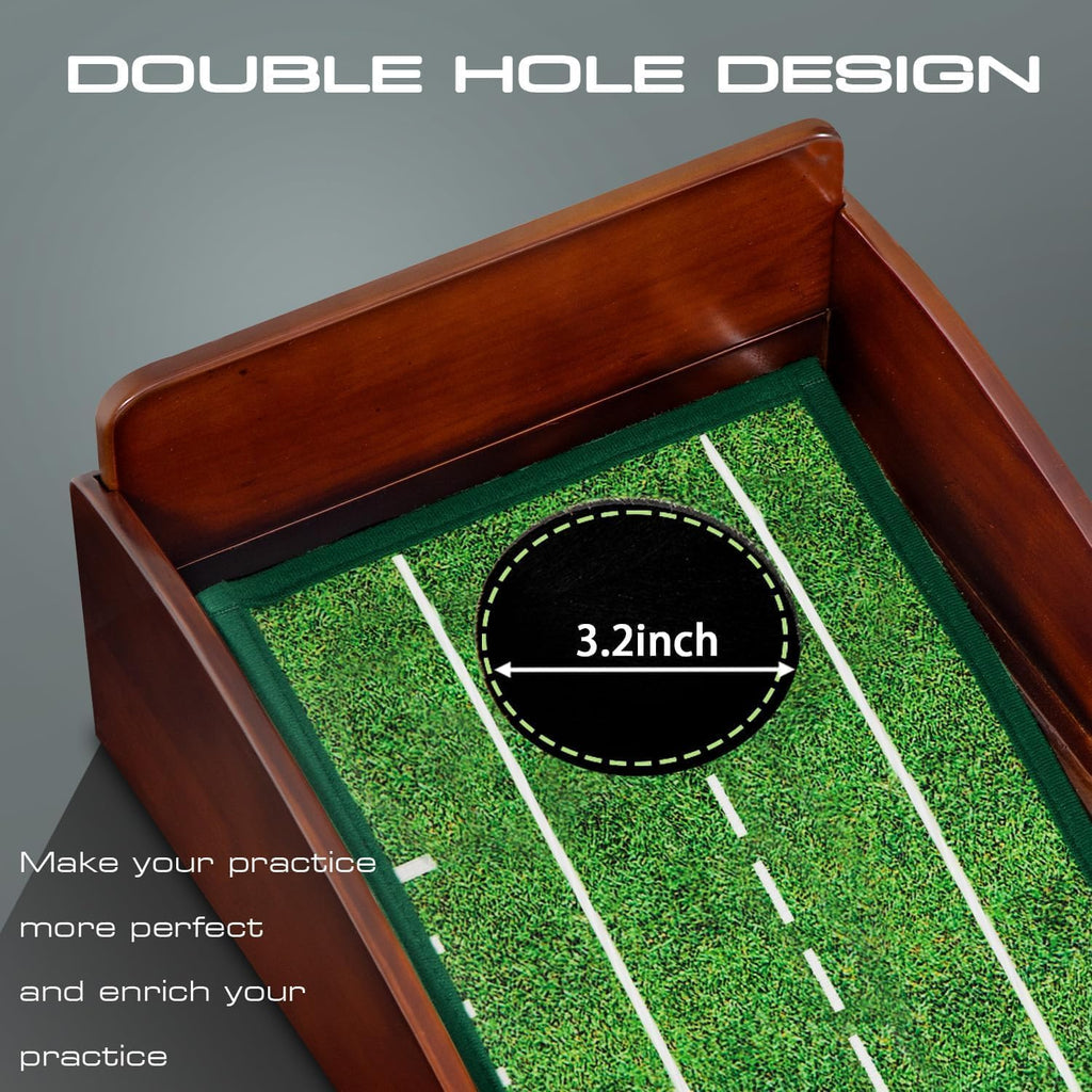 Putting Green Putting matt for Indoors Golf Putting Mat - Indoor Putting with Ball. Putting matt for Golf Practice
