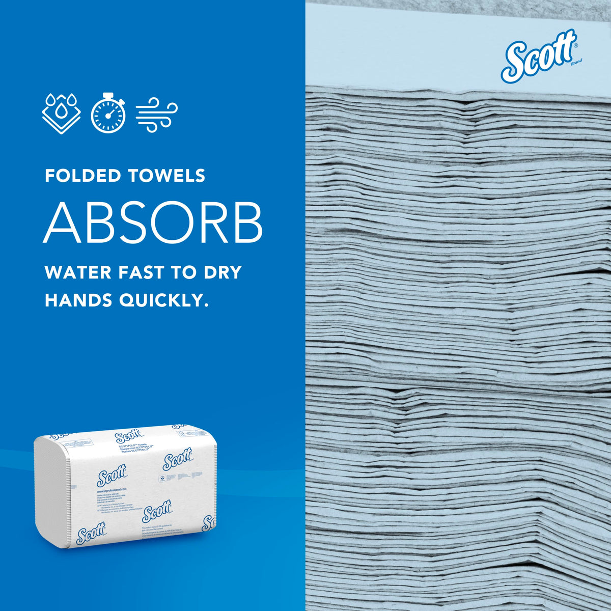 Scottfold Paper Towels, Bulk, 25 x 175 Sheets (01980)