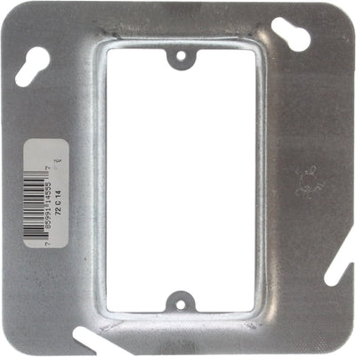 Steel City 72C14 Device Cover, Square, Raised, 4-11/16-Inch, Galvanized, 25-Pack