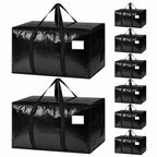 8 Pack Heavy Duty Waterproof Moving Bags, Foldable Totes