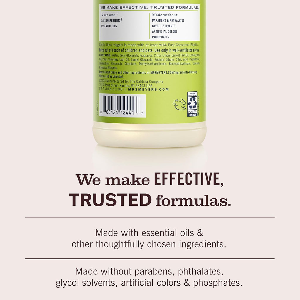 CLEAN DAY All-Purpose Cleaner Spray, Cruelty Free Formula, Lemon Verbena, 16 fl. oz - Pack of 3