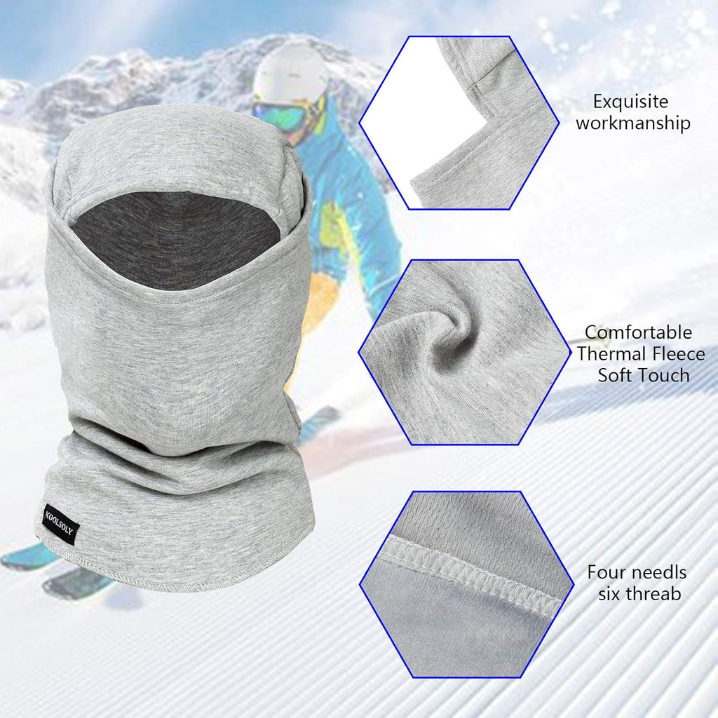 Ski Mask Balaclava Cold Weather Warm and Fleece Face Mask Neck Warmer Full Face Mask for Men&Women