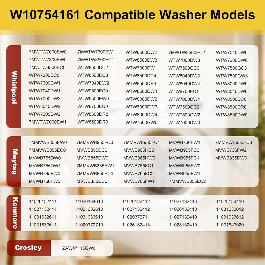 W10754161 W10447979 Washer Rotor (OEM) Compatible with whirlpool maytag