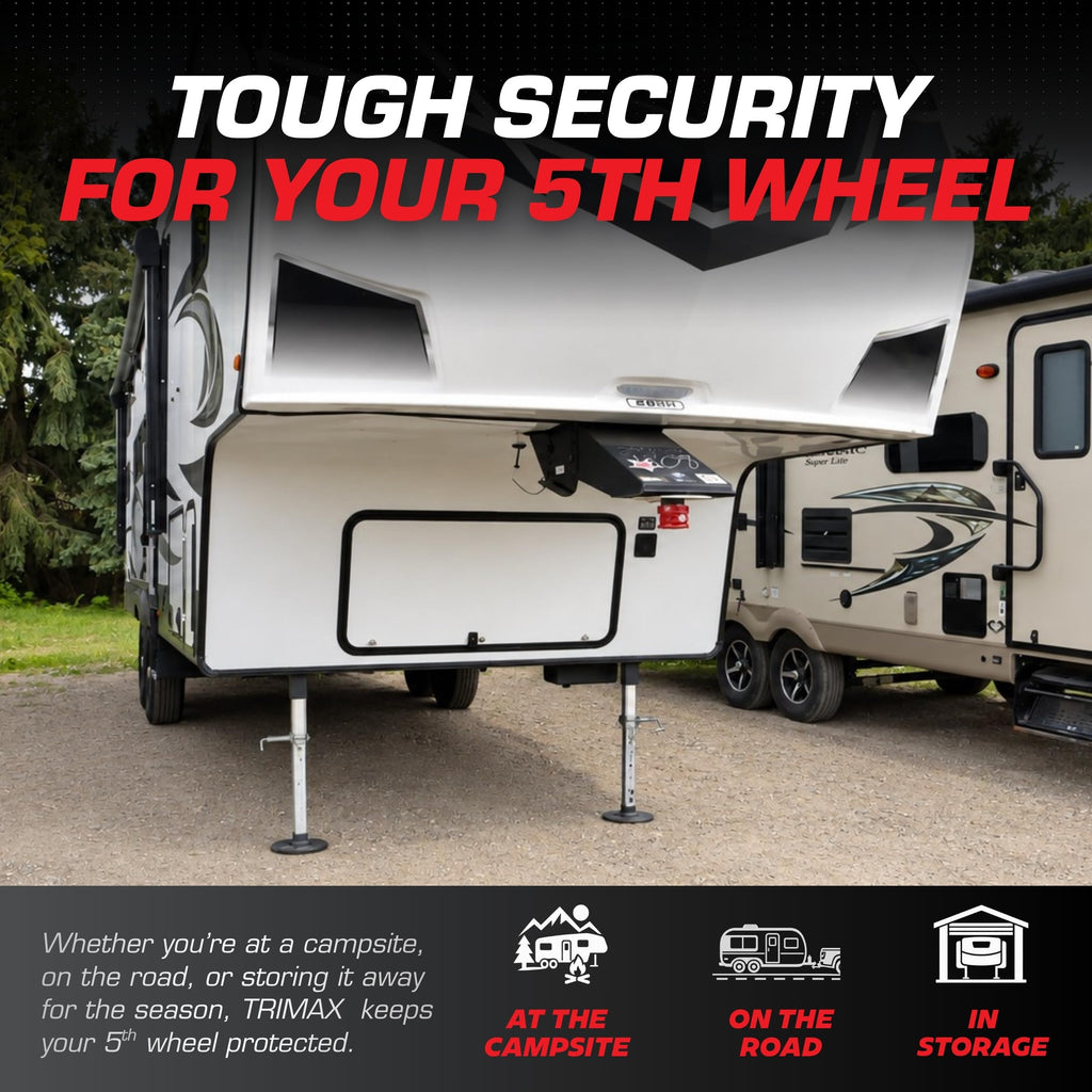TFW80HD 5th Wheel King Pin Lock, Red