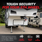 TFW80HD 5th Wheel King Pin Lock, Red