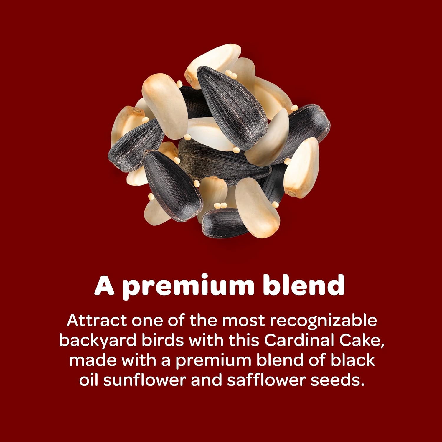 Cardinal Seed Cake, Wild Bird Food, 1.85 Pounds