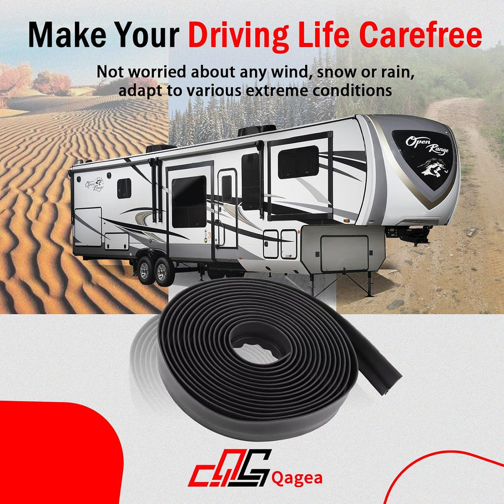 018-546 RV Slide Out Clip Rubber Seal Weather Stripping, 35 Ft