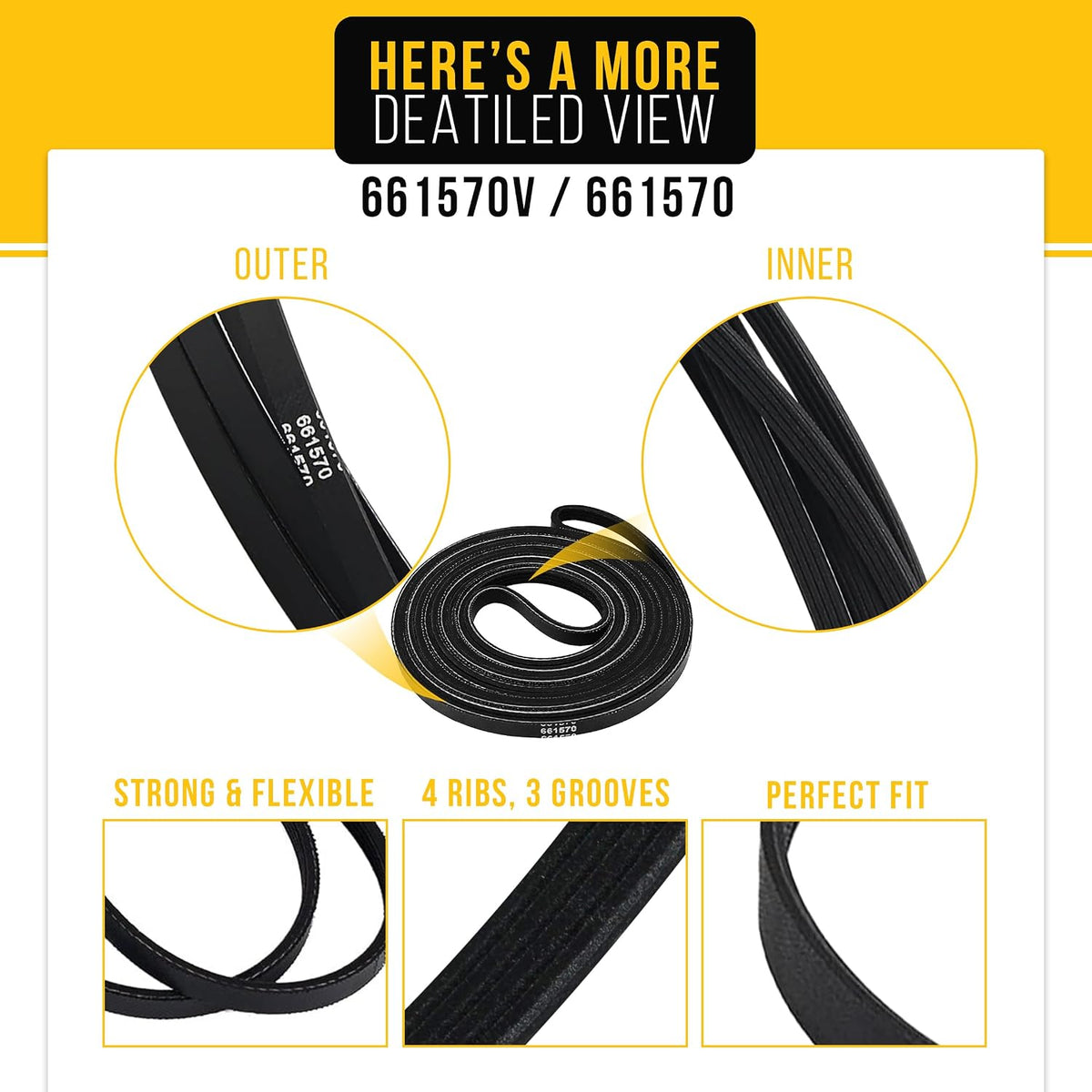 Dryer Belt for Whirlpool GGW9200LW1