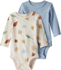 Baby 2-Pack Organic Cotton Long-Sleeve Bodysuits
