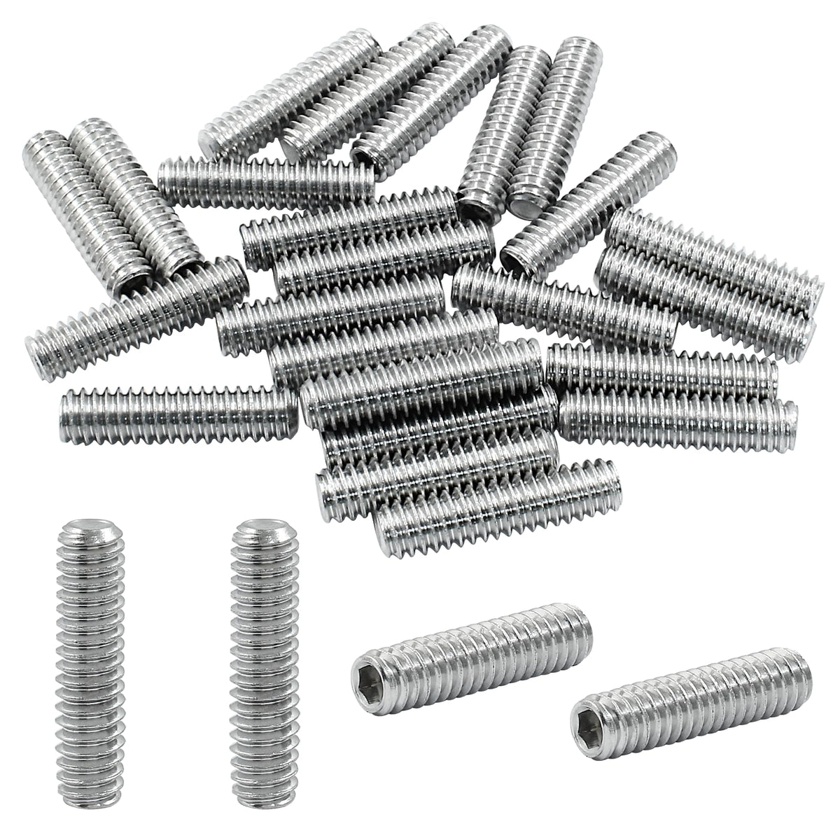 LifCratms 1/4-20 x 1 inch Hexagon Socket Set Screws, 25 Pcs