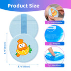 Small Gel Ice Packs, 4 Mini Reusable Cold Packs with 2 Cute Covers
