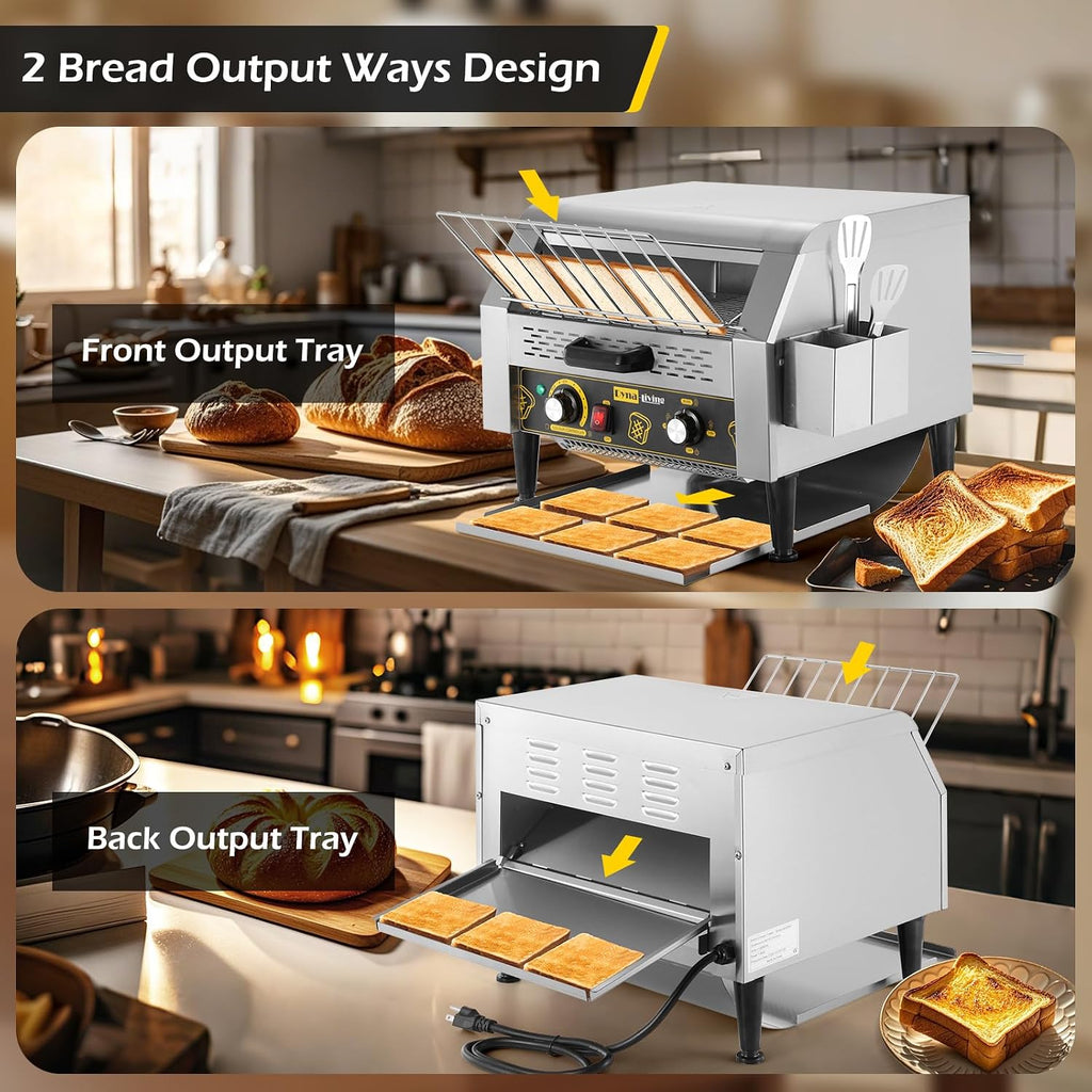 Commercial Toaster 450 PCS/H Conveyor Toaster for Restaurant