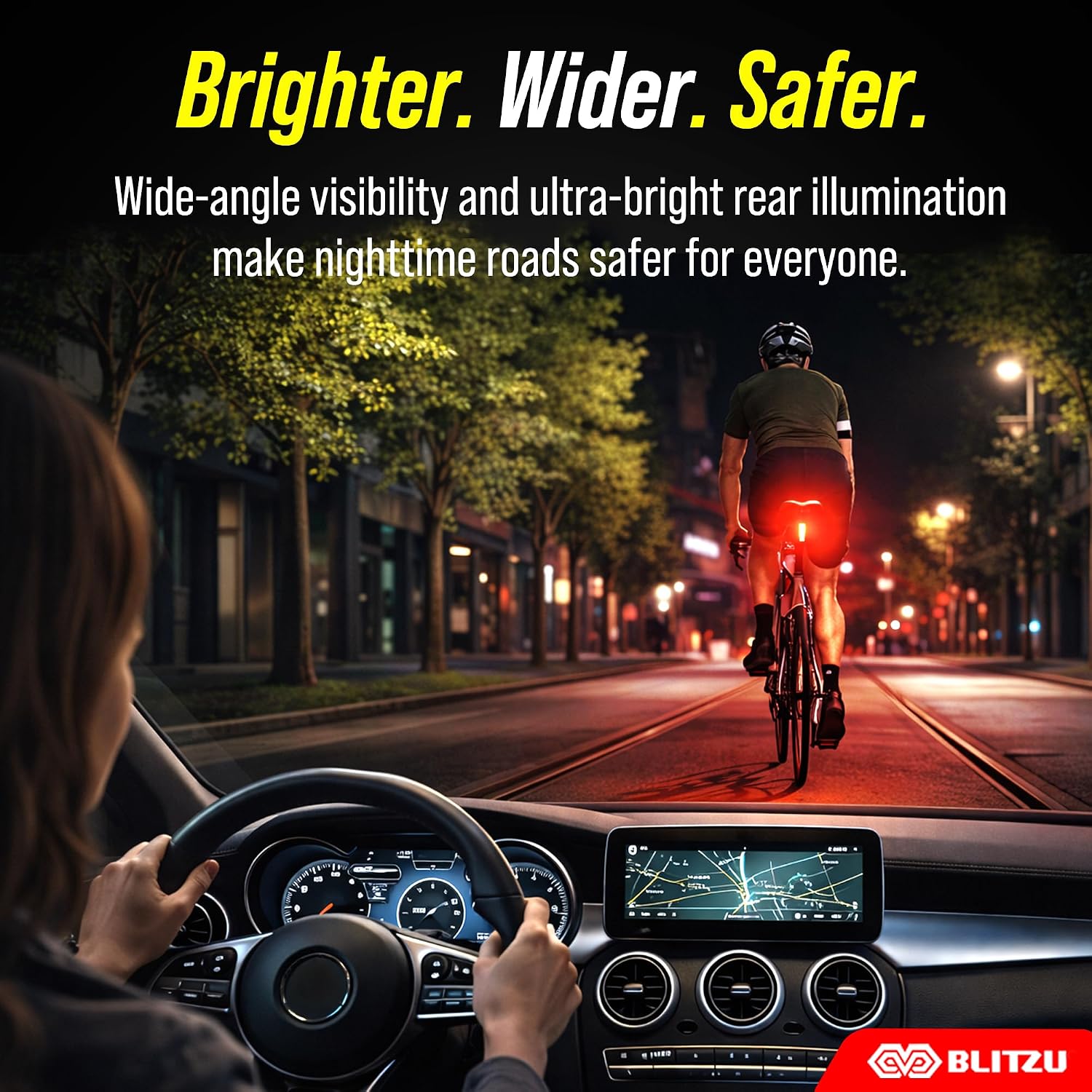 Bike Tail Light, 2 Pack USB-C Rechargeable LED Bicycle Rear Lights | 120T, Bright LED, High Visibility Beam, 4 Modes