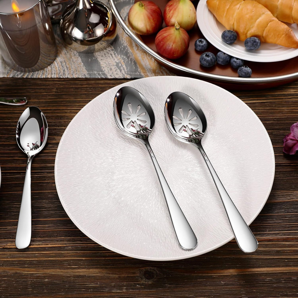 Premium Louise 9-Inch Slotted Serving Spoon (Slotted Spoon)