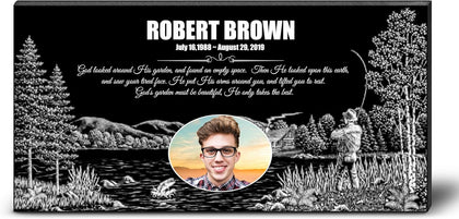 Granite Memorial Plaques for Outdoors, Headstones for Graves, Bereavement Garden Stones, Tombstone Marker, Grave