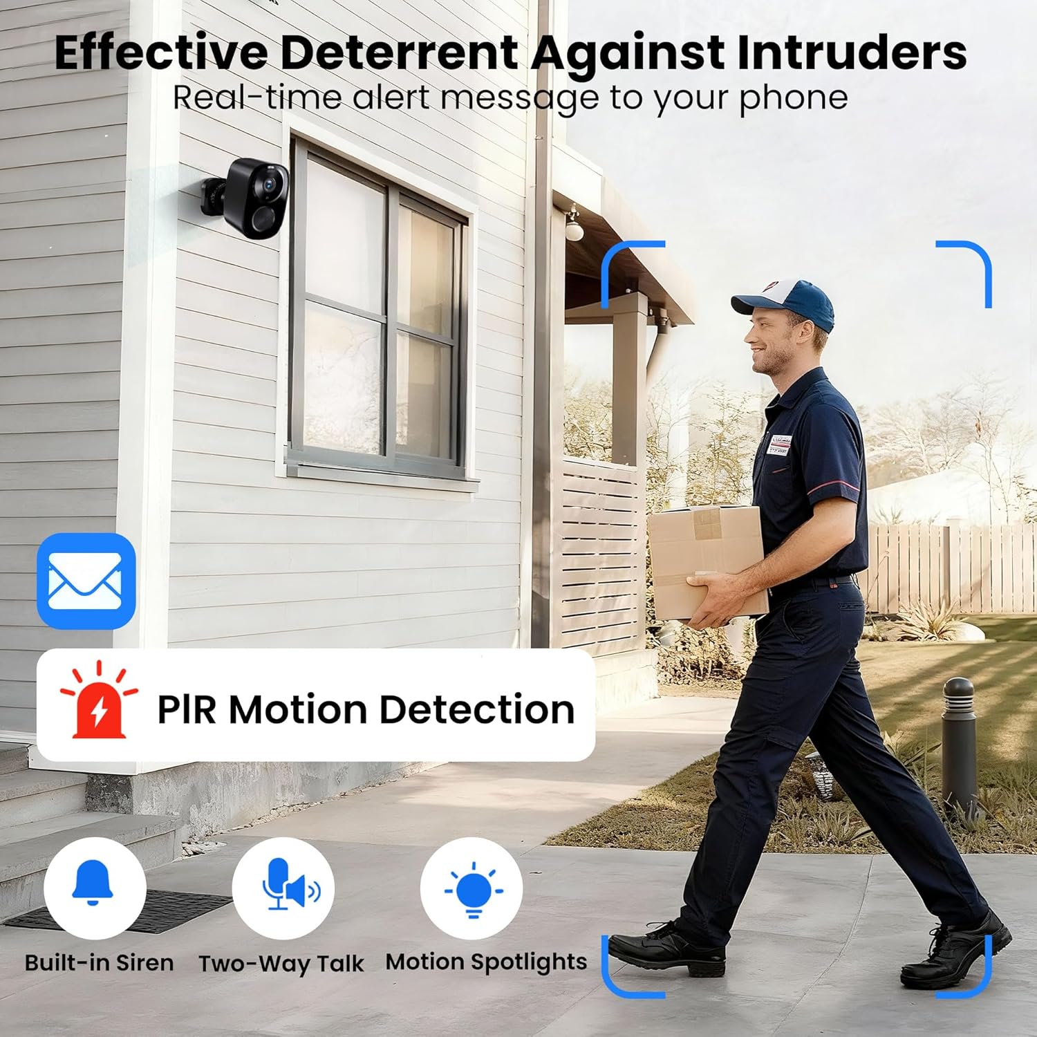 2026 Enhanced 2K UHD Security Cameras Wireless Outdoor – Free Cloud & SD Storage, Dual-Band WiFi 2.4G/5G, Full-Color